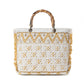 Myra Sunset Creek Embroidered Small Bag in Coastal White