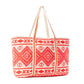 Myra Crimson Caravan Weekender Bag in Festival Red