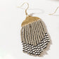 Monroe Fringe Earrings in Dusty Gold