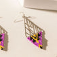 The Maya Earrings in Amethyst Black