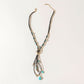 Bullseye Moonstone Necklace in Ghost Blue