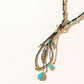 Bullseye Moonstone Necklace in Ghost Blue