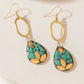 Myra Verdestone Earrings in Desert Teal