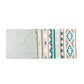 Sagebrush Aztec Cotton Knitted Throw in Teal Dunes