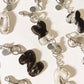Alpha Hairon Bag Charm in Black & White