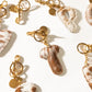 Alpha Hairon Bag Charm in Brown & White