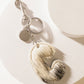 Alpha Hairon Bag Charm in Black & White