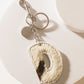 Alpha Hairon Bag Charm in Black & White