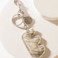 Alpha Hairon Bag Charm in Black & White