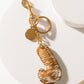 Alpha Hairon Bag Charm in Brown & White