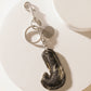 Alpha Hairon Bag Charm in Black & White