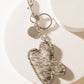 Alpha Hairon Bag Charm in Black & White