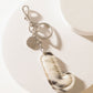Alpha Hairon Bag Charm in Black & White