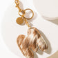 Alpha Hairon Bag Charm in Brown & White