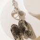 Alpha Hairon Bag Charm in Black & White