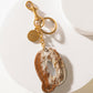 Alpha Hairon Bag Charm in Brown & White