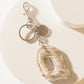 Alpha Hairon Bag Charm in Black & White