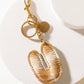 Alpha Hairon Bag Charm in Brown & White