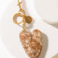Alpha Hairon Bag Charm in Brown & White