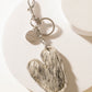 Alpha Hairon Bag Charm in Black & White