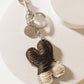 Alpha Hairon Bag Charm in Black & White