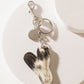 Alpha Hairon Bag Charm in Black & White