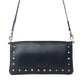 Yellowstone Palisade Clutch Bag with Rivets in Ash