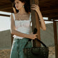 Yellowstone Valley Soul Studded & Embossed Tote Leather Bag in Ash