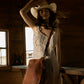 Yellowstone Amber Frontier Studded Sling Bag