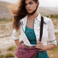 Myra Goods Mauve Ridge Crossbody Bag in Dusty Rose