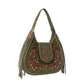 Myra Sierra Grove Handtooled Leather Bag in Western Fern