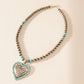 Myra Heart of the Frontier Necklace in Storm Oasis
