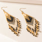 Myra Rodeo Rhythm Earrings in Ivory Amber