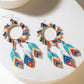 Myra Southwest Spirit Beaded Earrings in Ocean Blaze