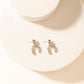 Myra Moonbeam Earrings Set in Silver Shine