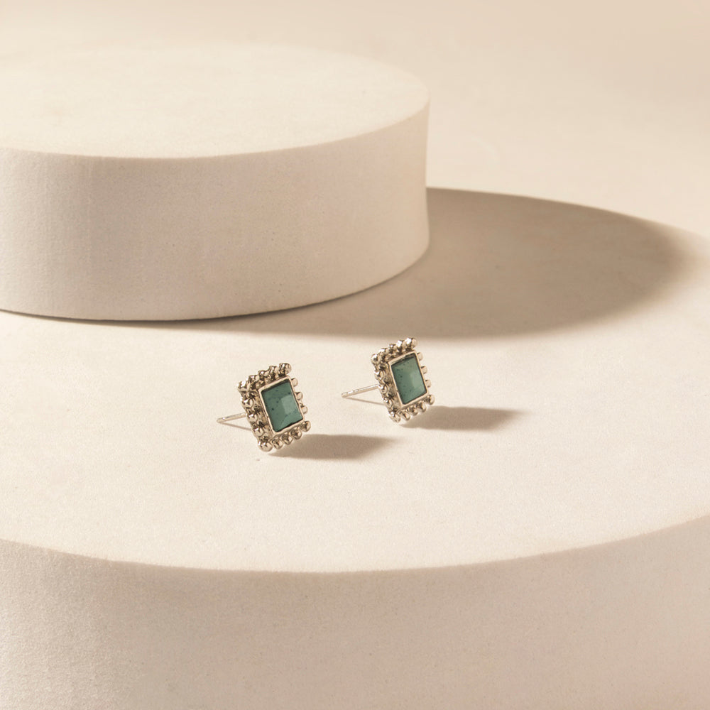 Myra Moonbeam Earrings Set in Silver Shine