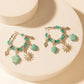 Myra Sunchrome Charm Hoop Earrings in Bloom Blue