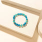 Myra Boho Graffiti Stack Bracelet in Prairie Blue