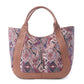 Myra Savannah Moon Jacquard Tote Bag in Plum Shadow