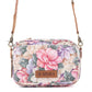 Myra Meadow Song Cotton & Leather Crossbody Bag in Meadow Blush