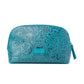 Myra Helena Bloom Embossed Leather Multi-pouch in Sierra Blue