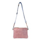 Myra Rosette Trail Leather Bag in Mauve Snake Print
