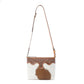 Myra Sienna Grace Handtooled Hairon Leather Bag in Western Copper