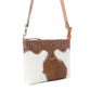 Myra Sienna Grace Handtooled Hairon Leather Bag in Western Copper