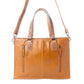 Myra Desert Jewel Handtooled Hairon Leather Concealed Carry Bag in Timber Brown