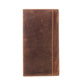 Myra Lariat Crest Hairon Leather Wallet for Men in Rustic Chrome