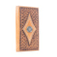 Myra Nomad's Emblem Handtooled Leather Wallet for Men in Walnut Emboss