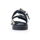 Myra Midnight Grove Hairon Leather Sandals in Ranch Ivory