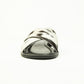 Myra El Paso Dawn Hairon Leather Sandals in Speckled White