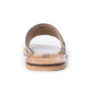 Myra Mojave Herd Hairon Leather Sandals in Creamhide White